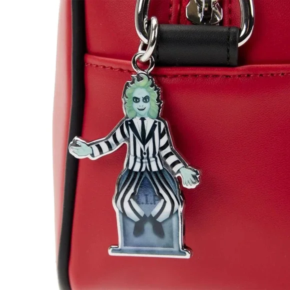 Beetlejuice Glow-in-the-Dark Sign Loungefly Crossbody Bag - Picture 5 of 6